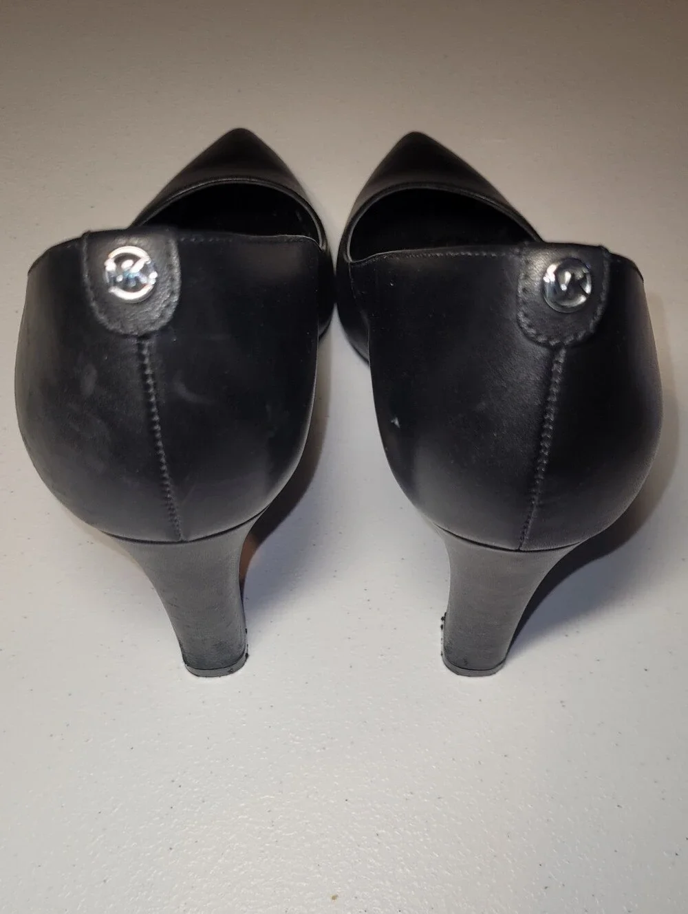 Michael Kors Black Pointed Toe Mid-Heel Pumps, 8.5